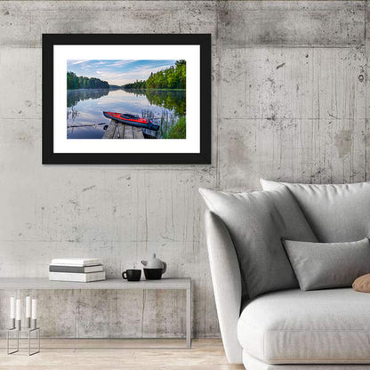 Dock In Lake Kabetogama Minnesota Wall Art