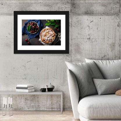 Homemade Cherry Lattice Pie Wall Art