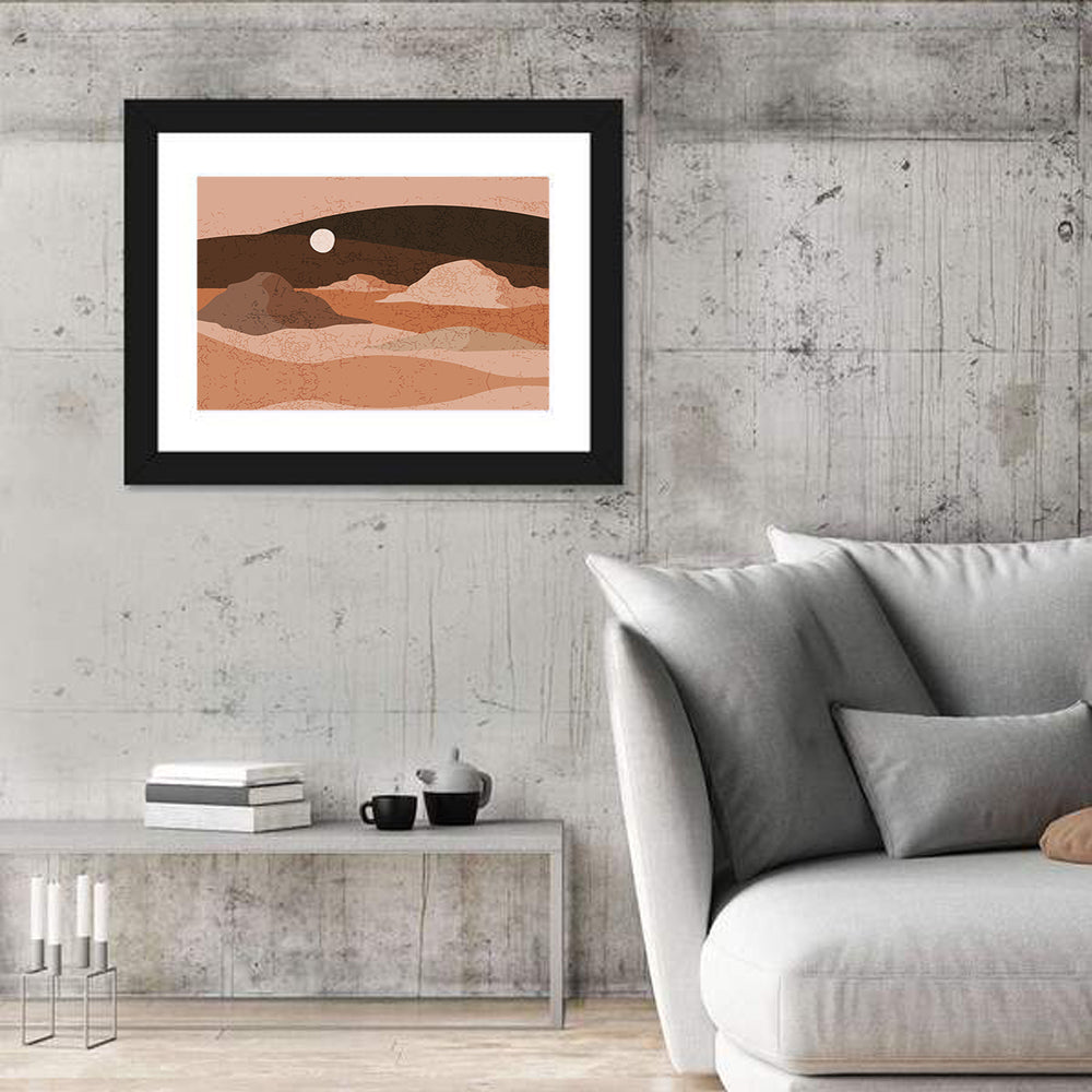 Moonlit Desert Dunes Wall Art