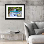 Erawan Waterfall Turquoise Pools Wall Art