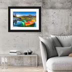 Boats at Black Lake Montenegro Wall Art