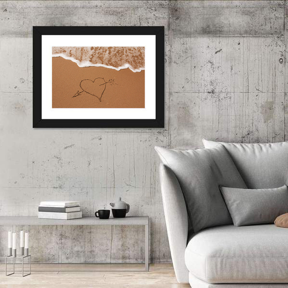 Heart in the Sand Wall Art