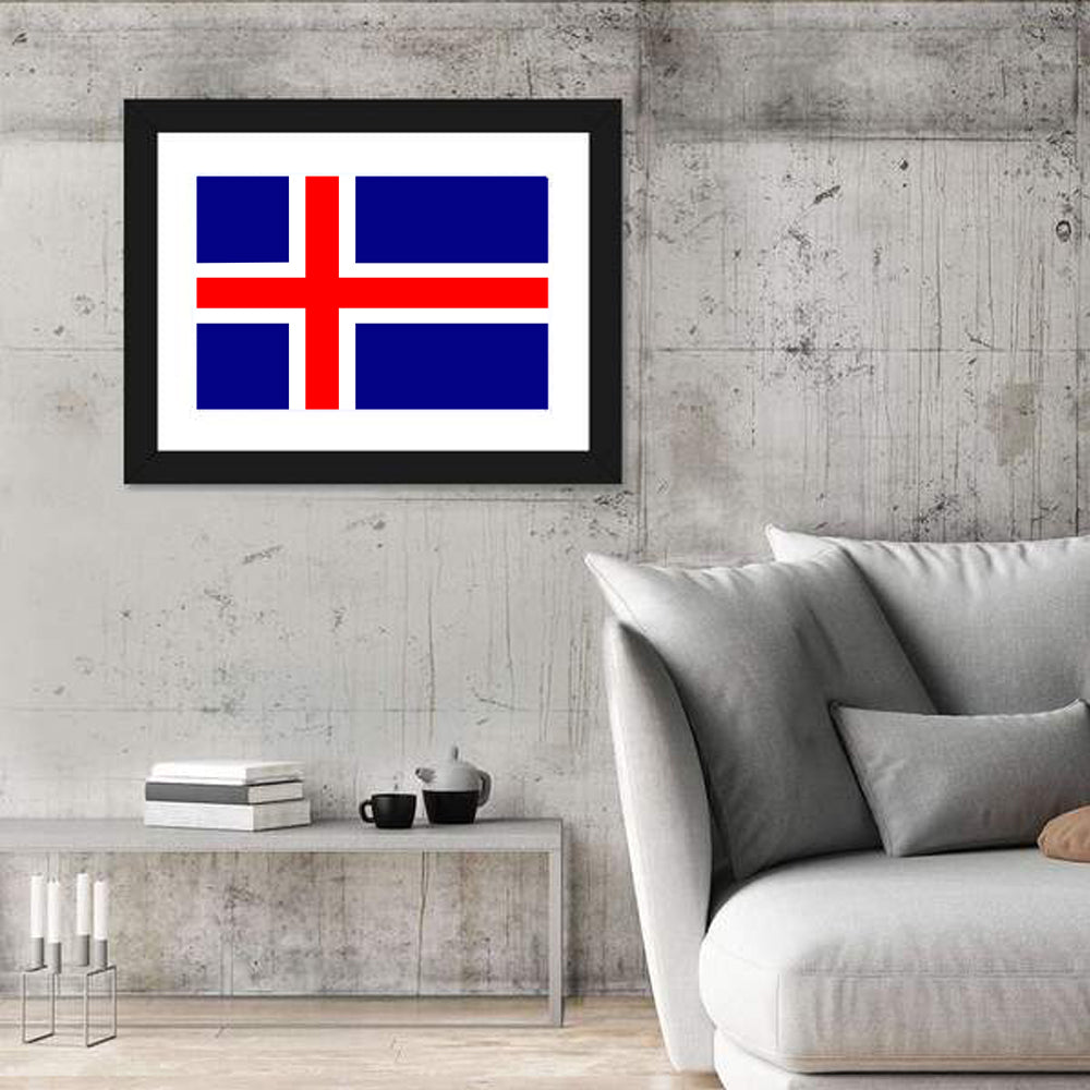 Icelandic Flag, Nordic Cross Wall Art