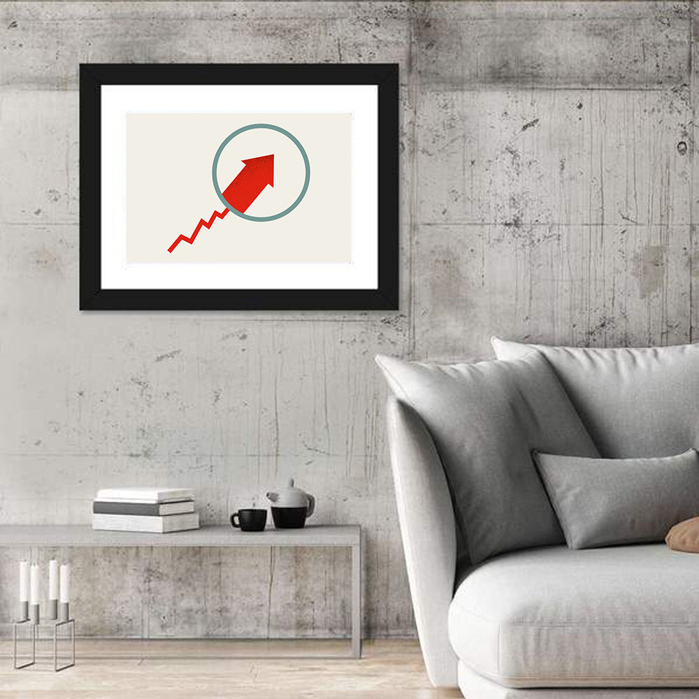 Market Growth Arrow Wall Art