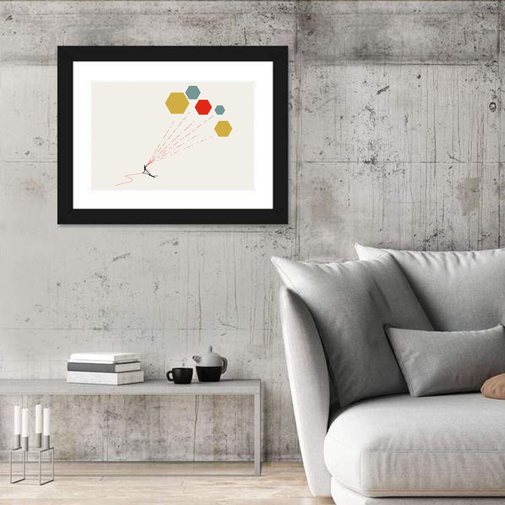 Big Data Analysis Concept Wall Art in a room, landscape