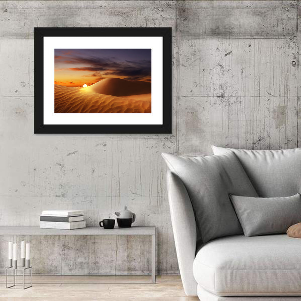 Glowing Dune Sunset Wall Art