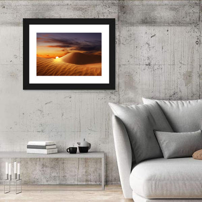 Glowing Dune Sunset Wall Art