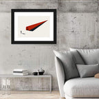 Silhouette in Red Tunnel Wall Art