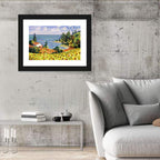 Sunflower Coastal Landscape Wall Art