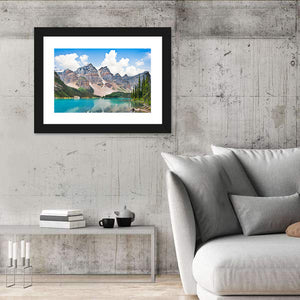 Moraine Lake In Banff National Park Wall Art