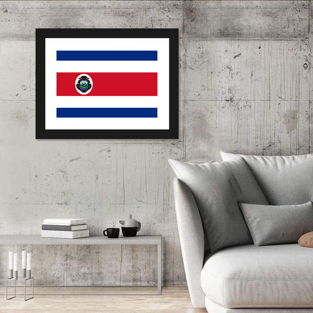 Flag Of Costa Rica Wall Art