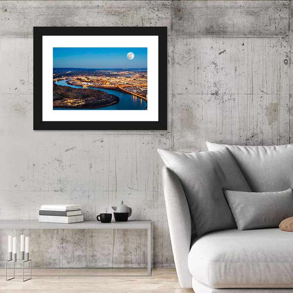 Chattanooga Night Skyline Wall Art