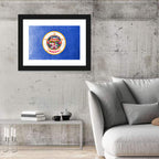 Minnesota State Flag with Seal Wall Art