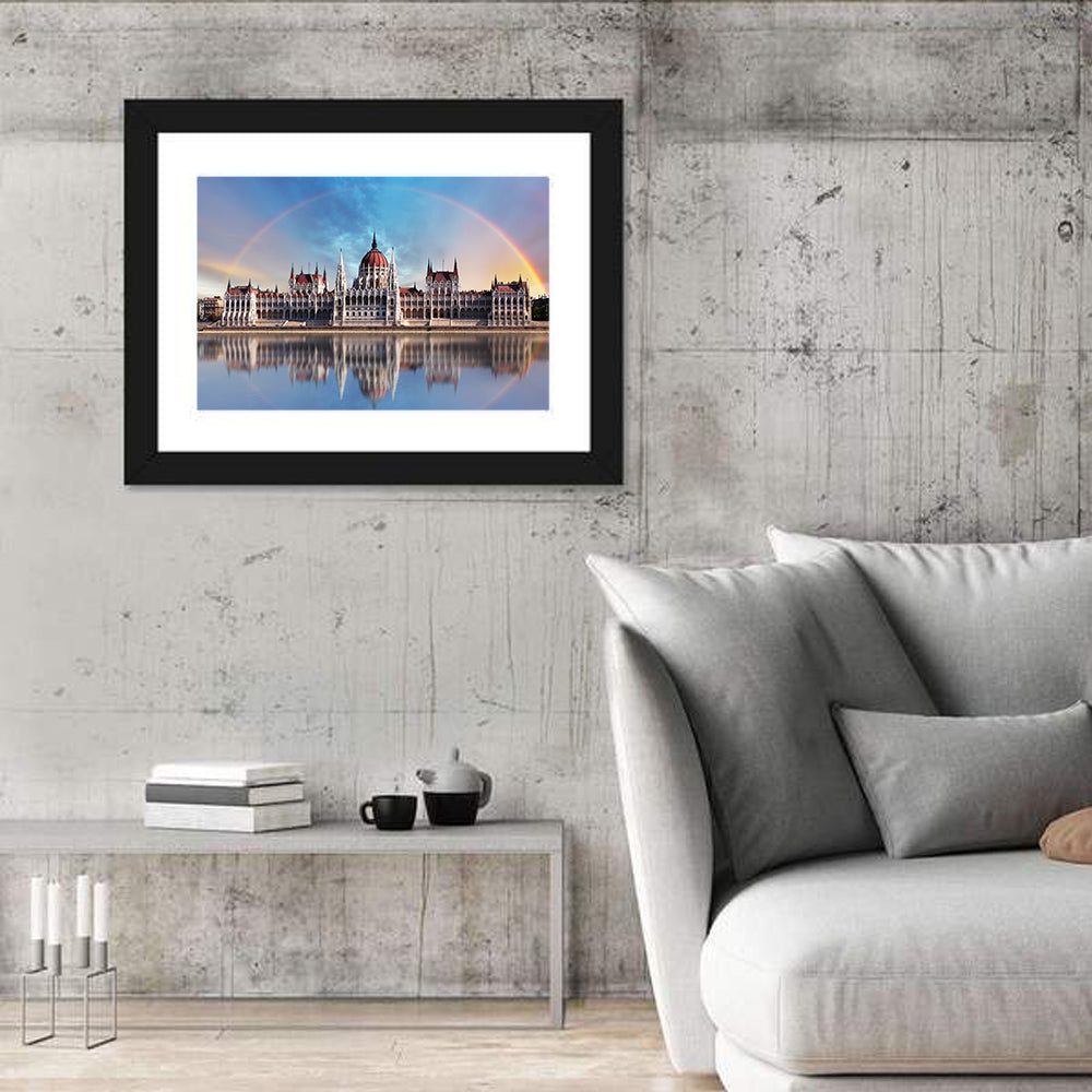 Budapest Parliament Reflection Wall Art