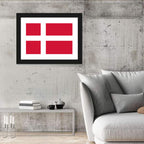 Danish Flag Nordic Cross Wall Art
