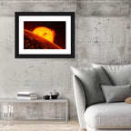Red Sun from Space Wall Art