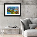 Gamla Stan Harbor Panorama Wall Art