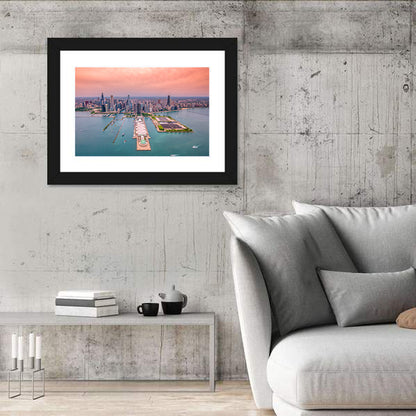 Chicago Navy Pier Skyline Wall Art
