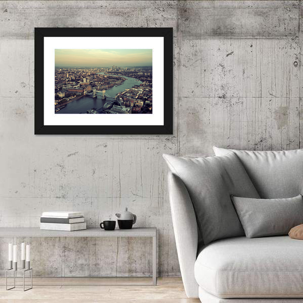 Aerial View of Tower Bridge Wall Art