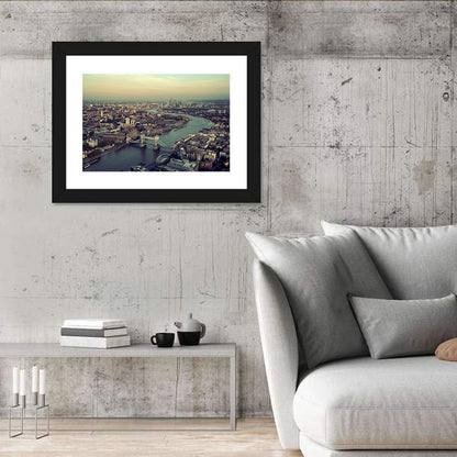 Aerial View of Tower Bridge Wall Art