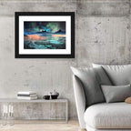 Alien Lake Nightscape Wall Art