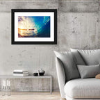 Barrel Wave at Sunrise Wall Art