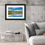 Altai Mountain Lake Reflection Wall Art
