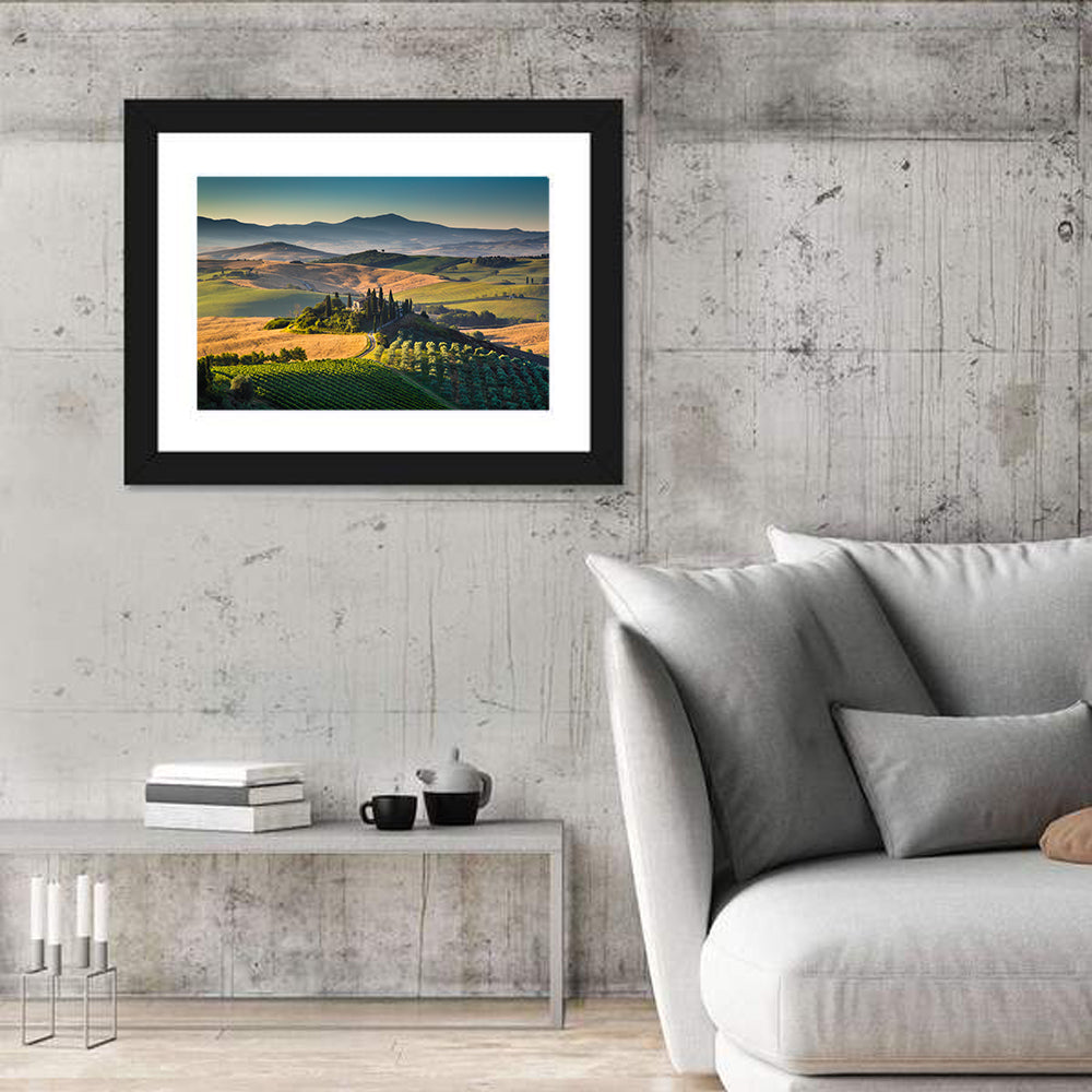Tuscany Hilltop Villa Wall Art
