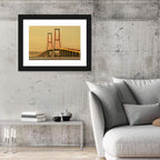 Suramadu Bridge at Golden Hour Wall Art