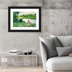 Serene River Watercolor Wall Art