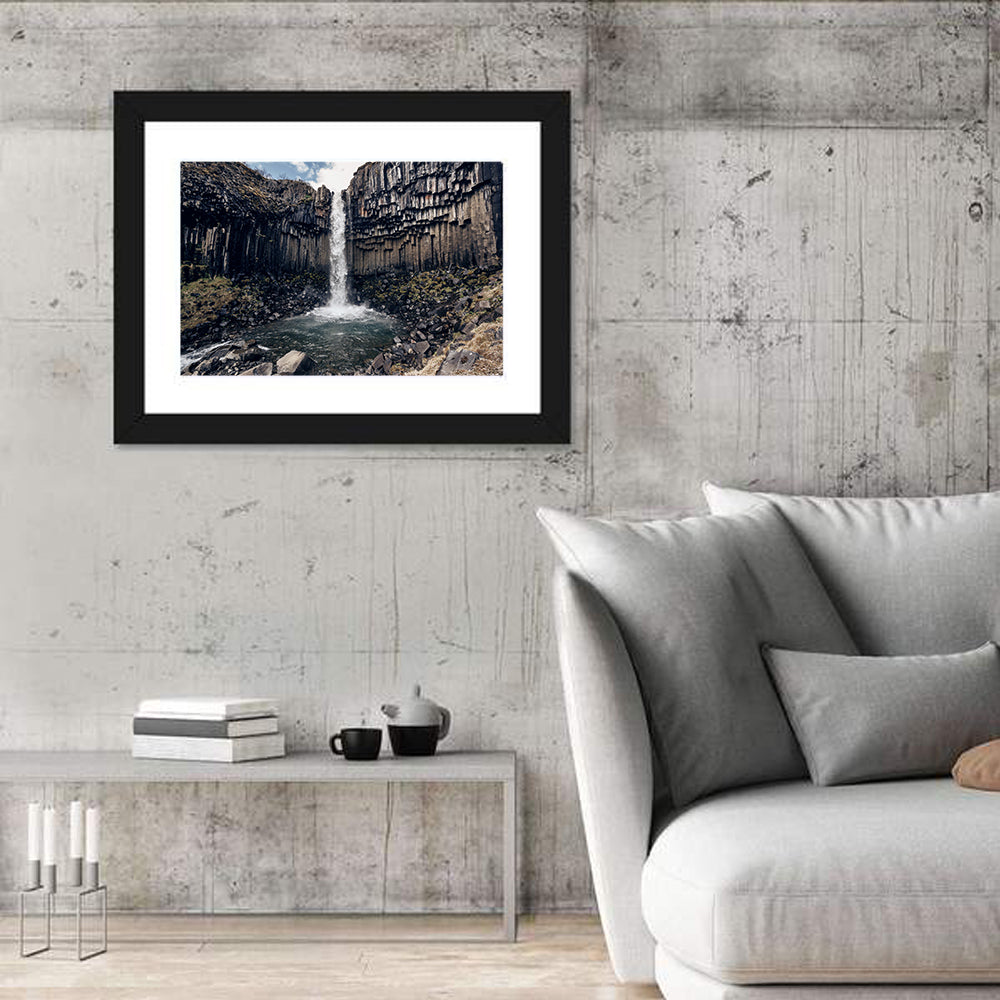 Svartifoss Basalt Waterfall Wall Art