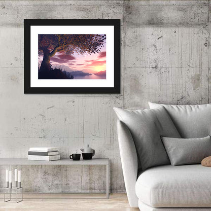 Dreamer Tree by Sunset Lake Wall Art
