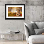 Autumn Windmill in Forest Clearing Wall Art