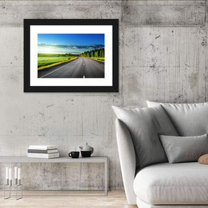 Road In Deep Forest Russia Wall Art