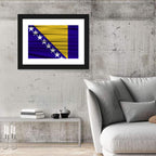 Bosnia and Herzegovina Flag Wall Art