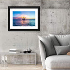 Key West Sailboat at Sunset Wall Art