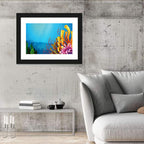 Undersea Coral Reef Illustration Wall Art