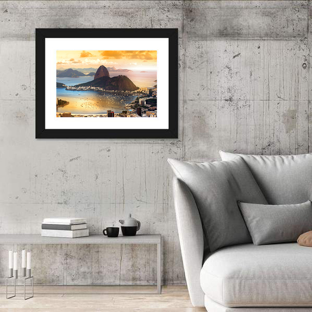 Rio Twilight Over Sugarloaf Mountain Wall Art