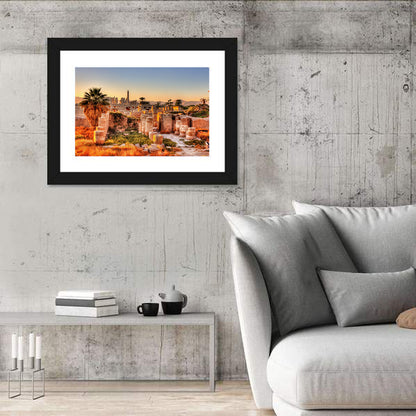 Karnak Temple at Golden Dusk Wall Art