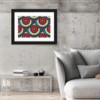 Tessellated Fish Scale Pattern Wall Art