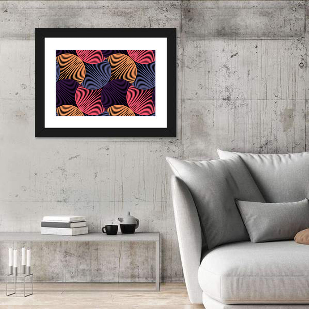 Ornate Petal Grid Ii Wall Art in a room, landscape