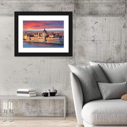 Hungarian Parliament at Dawn Wall Art