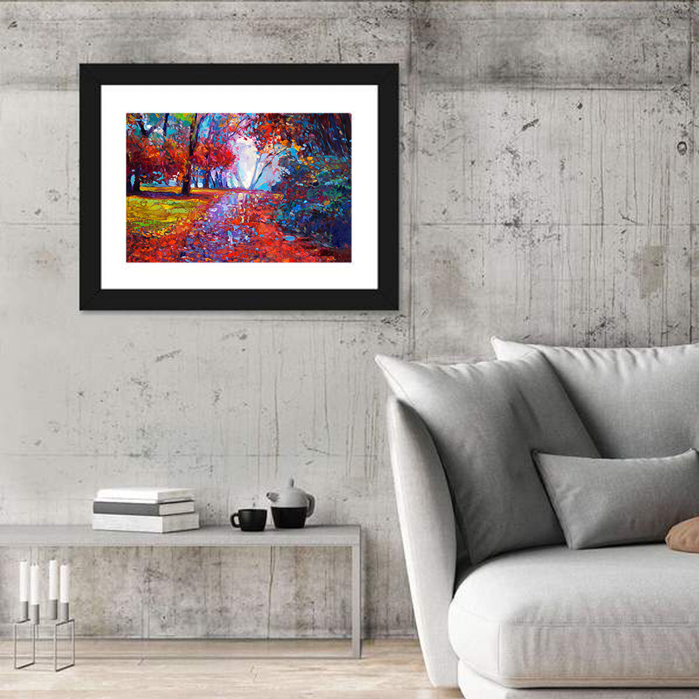 Autumn Forest Path Wall Art