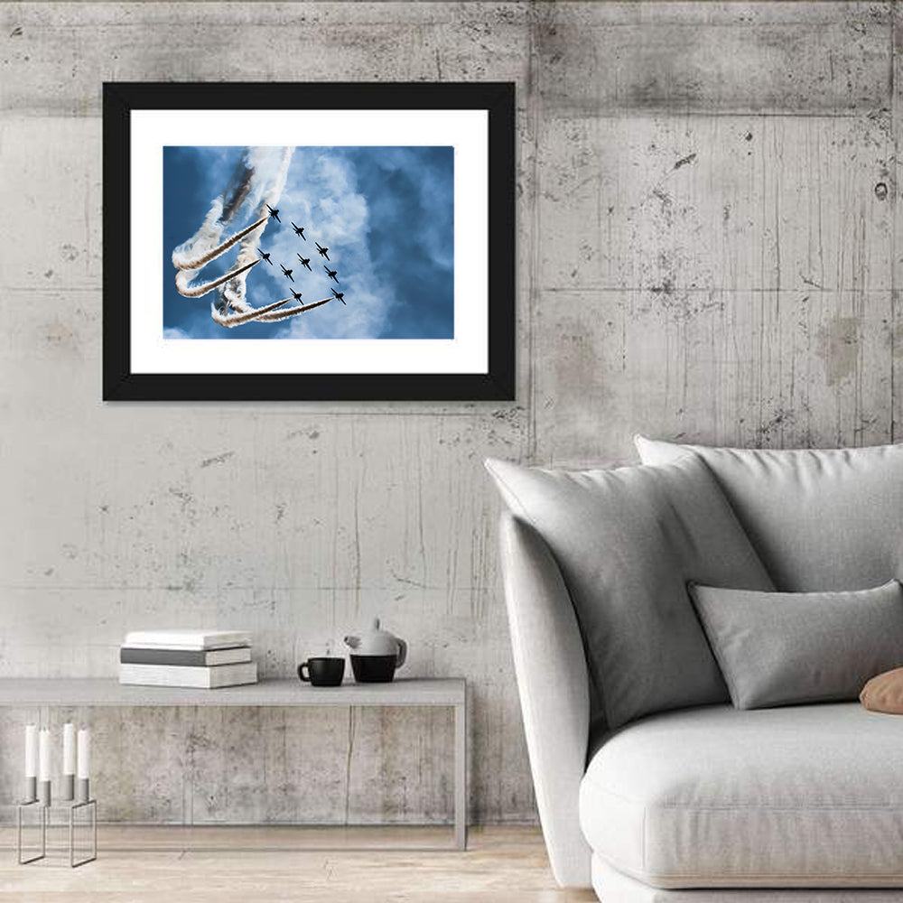 Nine-jet Aerobatic Formation Wall Art