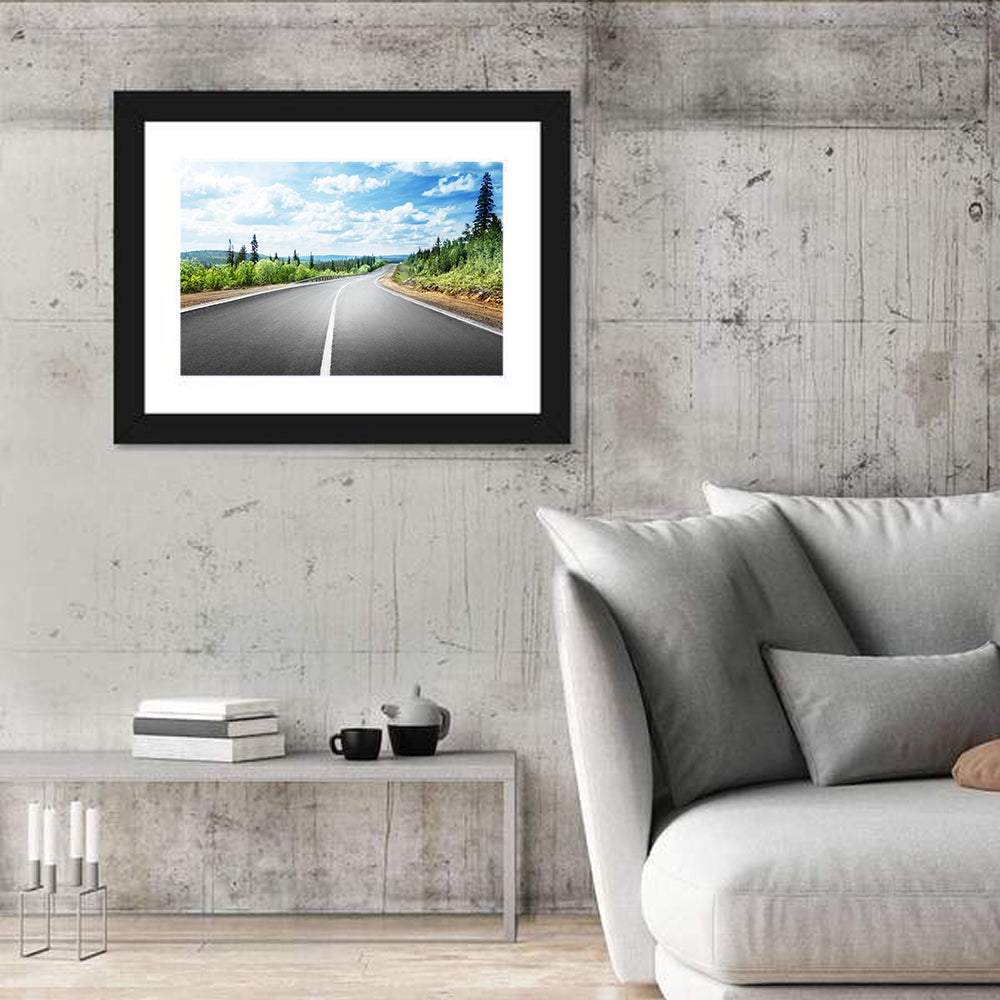 Road to Mountain Horizon Wall Art