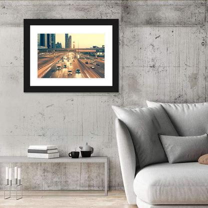 Sheikh Zayed Road Dubai Wall Art