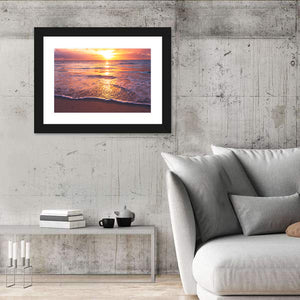 Sea Beach Sunset Wall Art