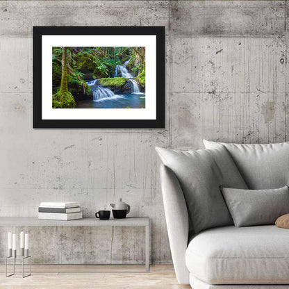 Hawaiian Rainforest Waterfalls Wall Art