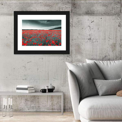Red Poppy Field Wall Art