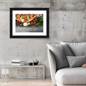 Tasty Seafood Pizza Wall Art